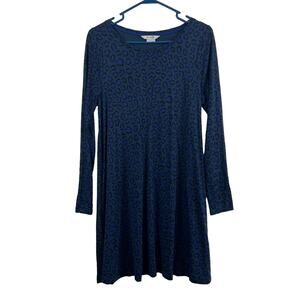 Boden Womens 6 Pullover Shift Dress Animal Print Mini Cheetah Casual Boho